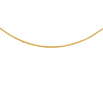 9ct Gold 18 inch Spiga Chain